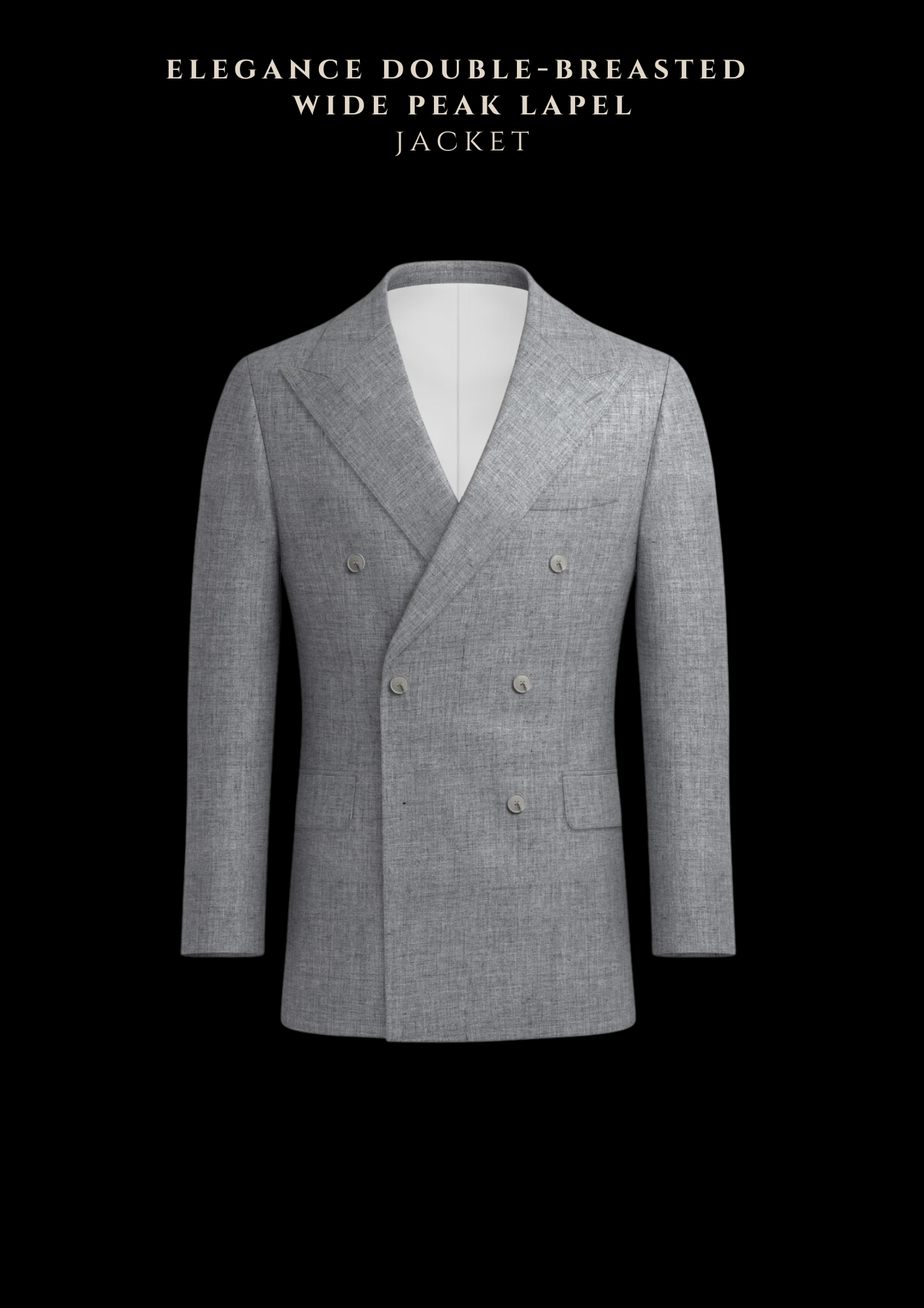 Custom Tailored Suits For Men's | Peak Lapel Blazer 