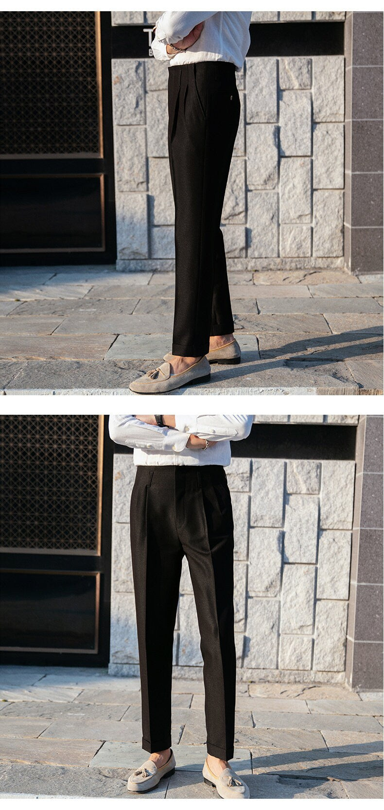 Ultra Sartorial High Waisted Vintage Inspired Trousers