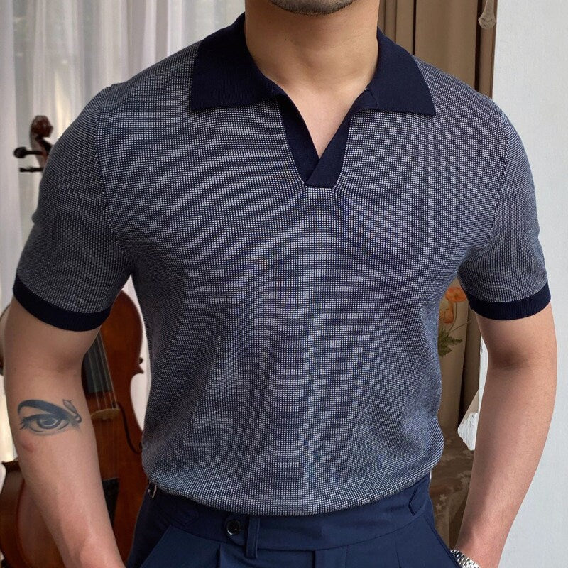 Vintage Inspired Classic Textured Polo