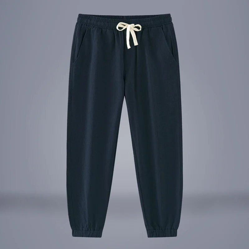 Sartohara Ultimate Comfort Breathable Sweatpants with Drawstring and Pleated Front and Back Pocket